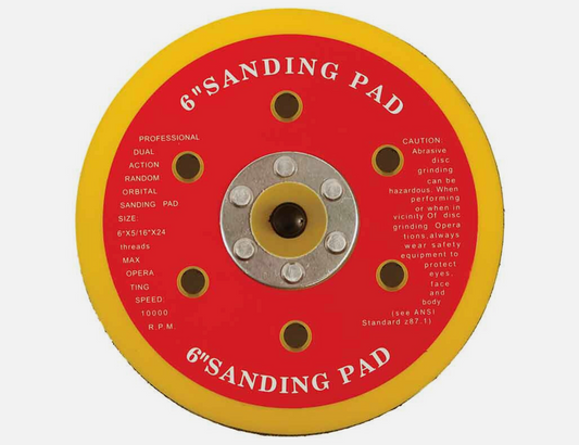 Backing Pads for Hook & Loop Sanding Discs – 125mm (5") | Flexible Support Pad for Orbital & Angle Sanders