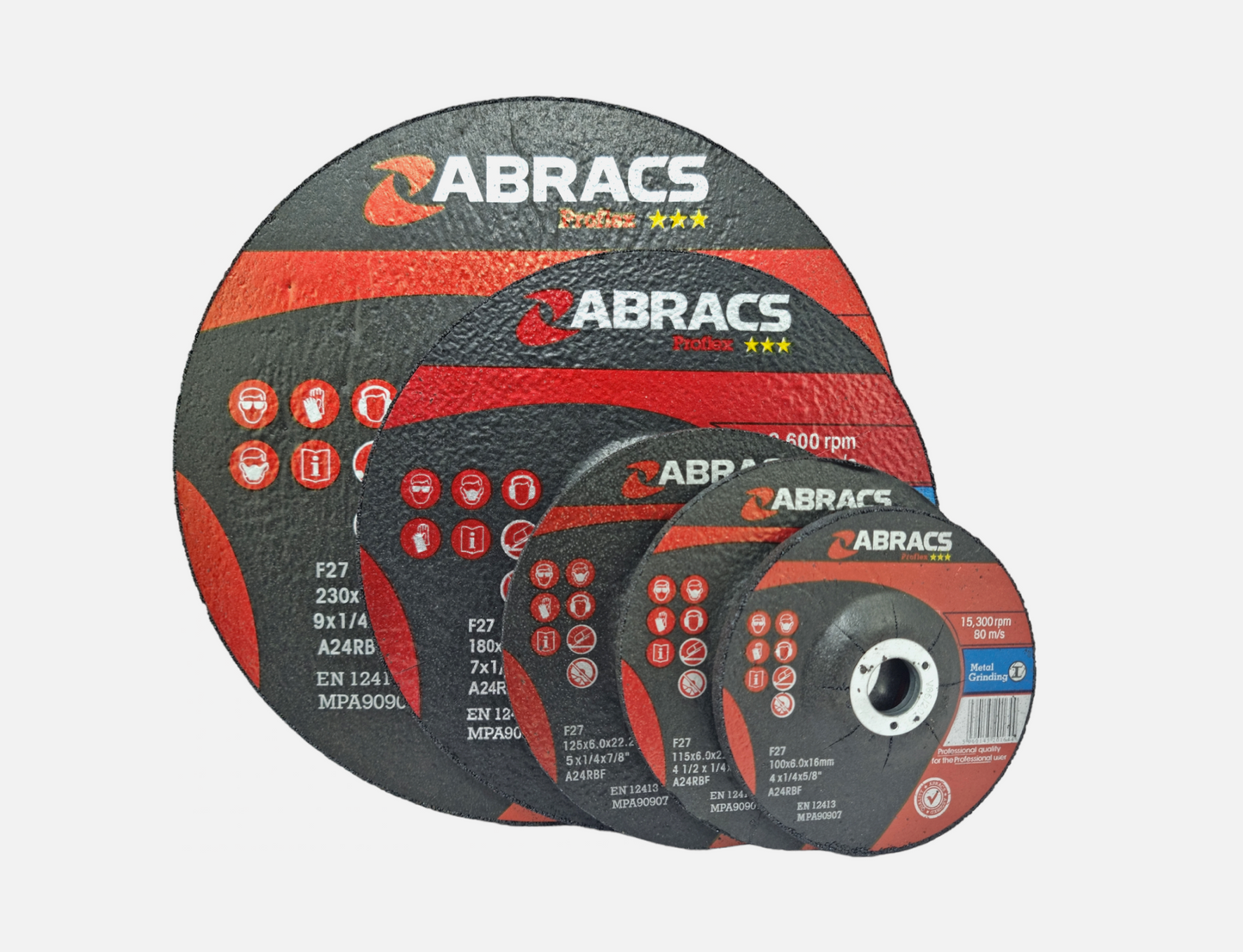 Metal Grinding Discs - Angle Grinder Disc 100m 115mm 125mm 180mm 230mm Steel