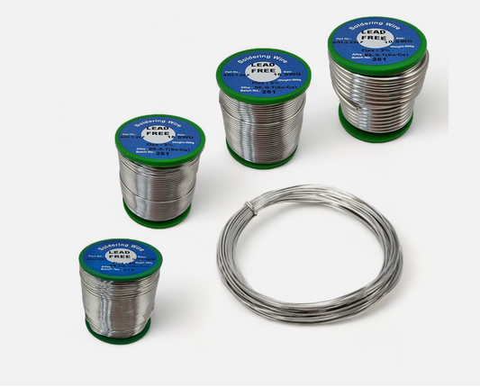 Lead Free Solder Wire Tin Fluxed Core 500g Rolls- 0.8mm / 1.2mm / 1.6mm / 3.25mm