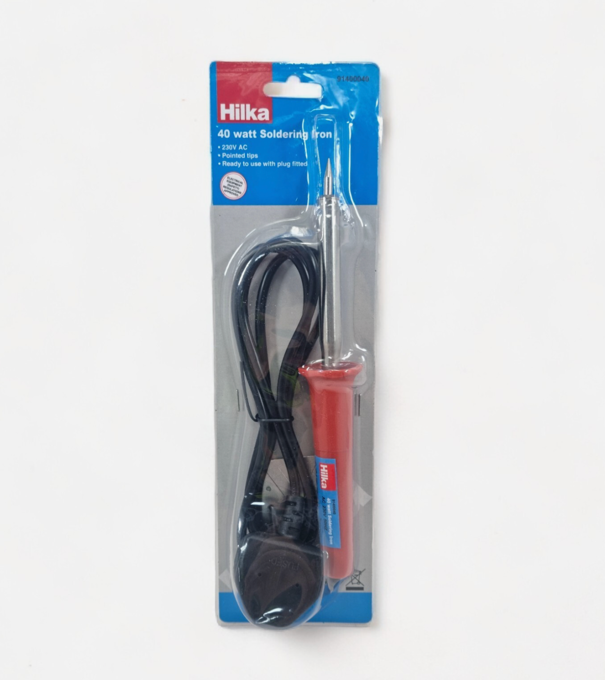 Soldering Iron – 240V | 40W | Mains Powered | Ergonomic Handle | UK Plug