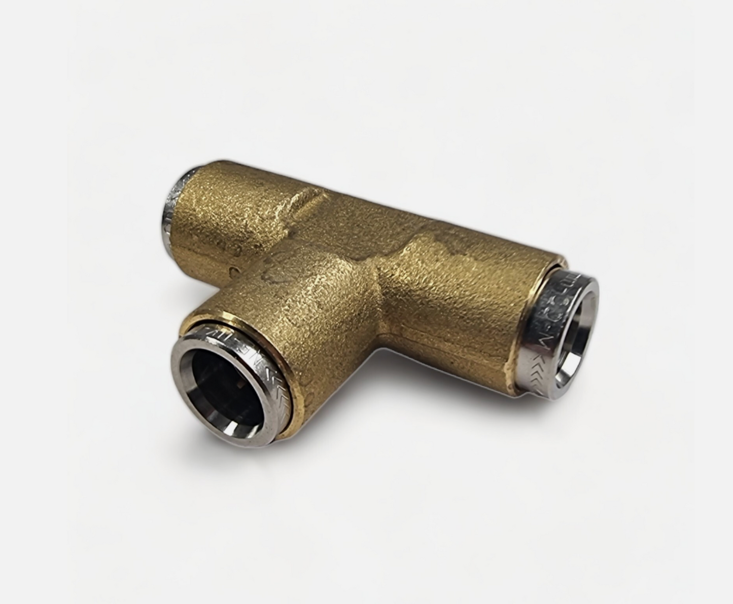 Brass Push Fit T-Piece Connectors – 3-Way Push-Fit Coupling | Fleetfit (Norgren)