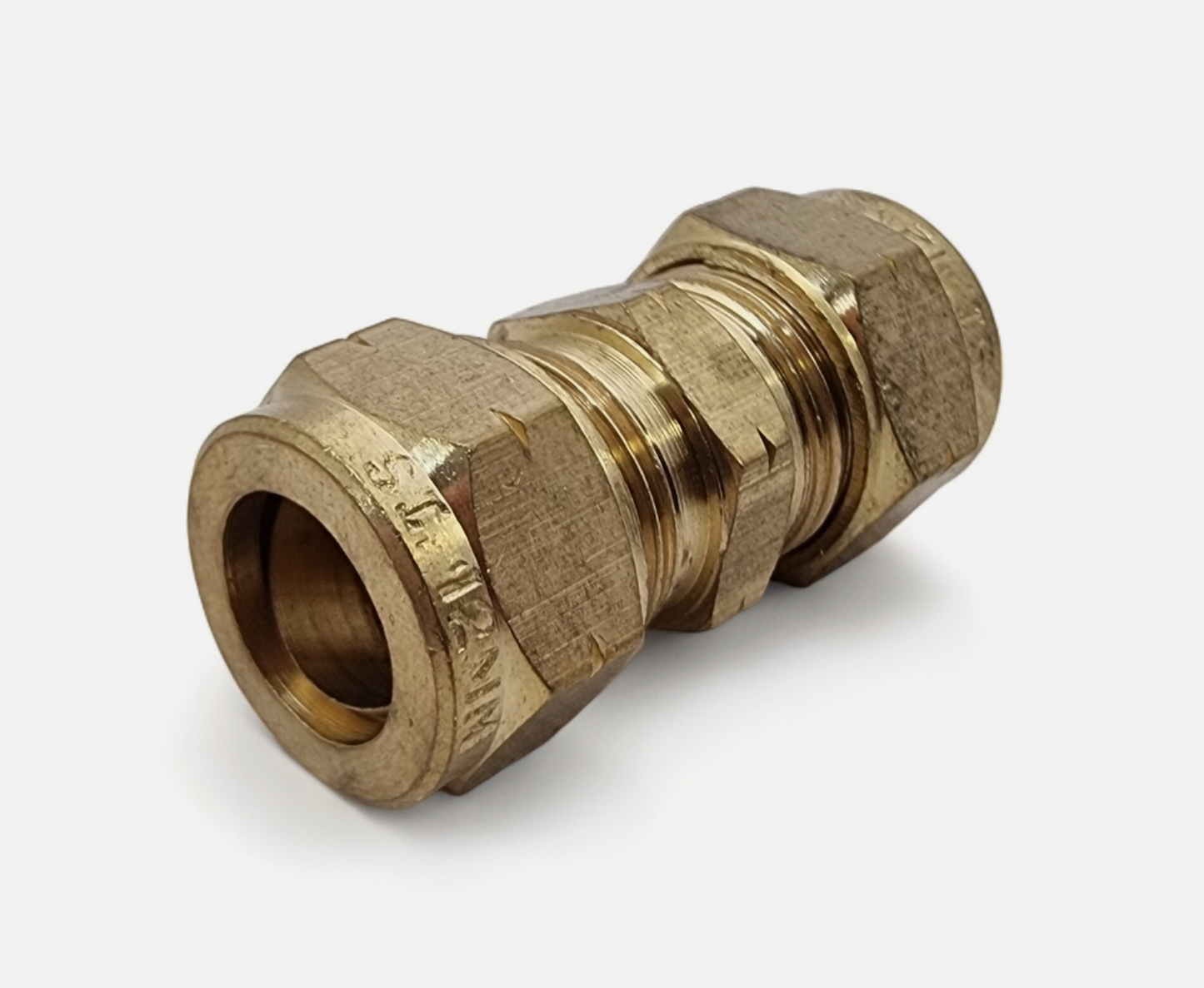 Brass Compression Pipe Fittings – Tube Couplings with Olives | Brass Tube Couplings (With Olives)