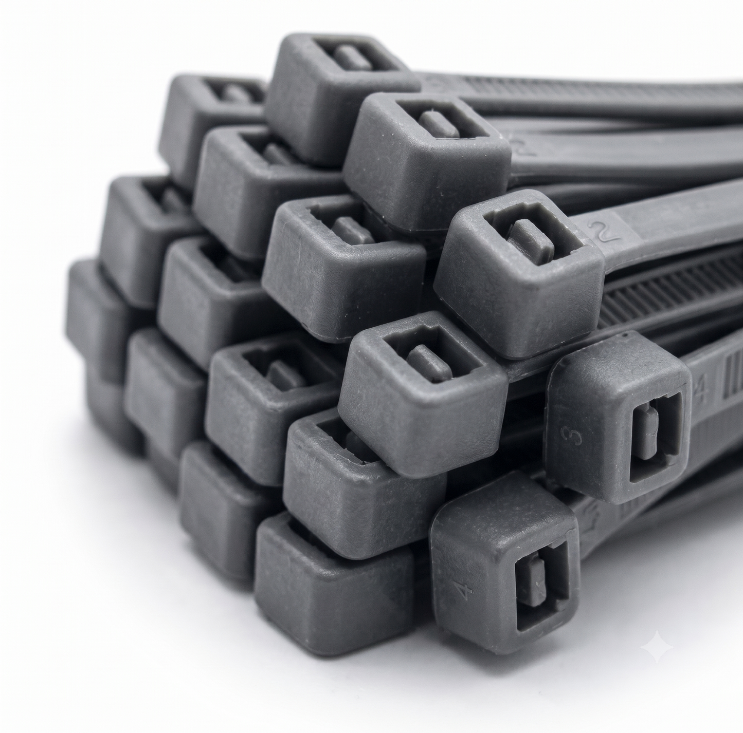 Silver Nylon Cable Ties (All Sizes)
