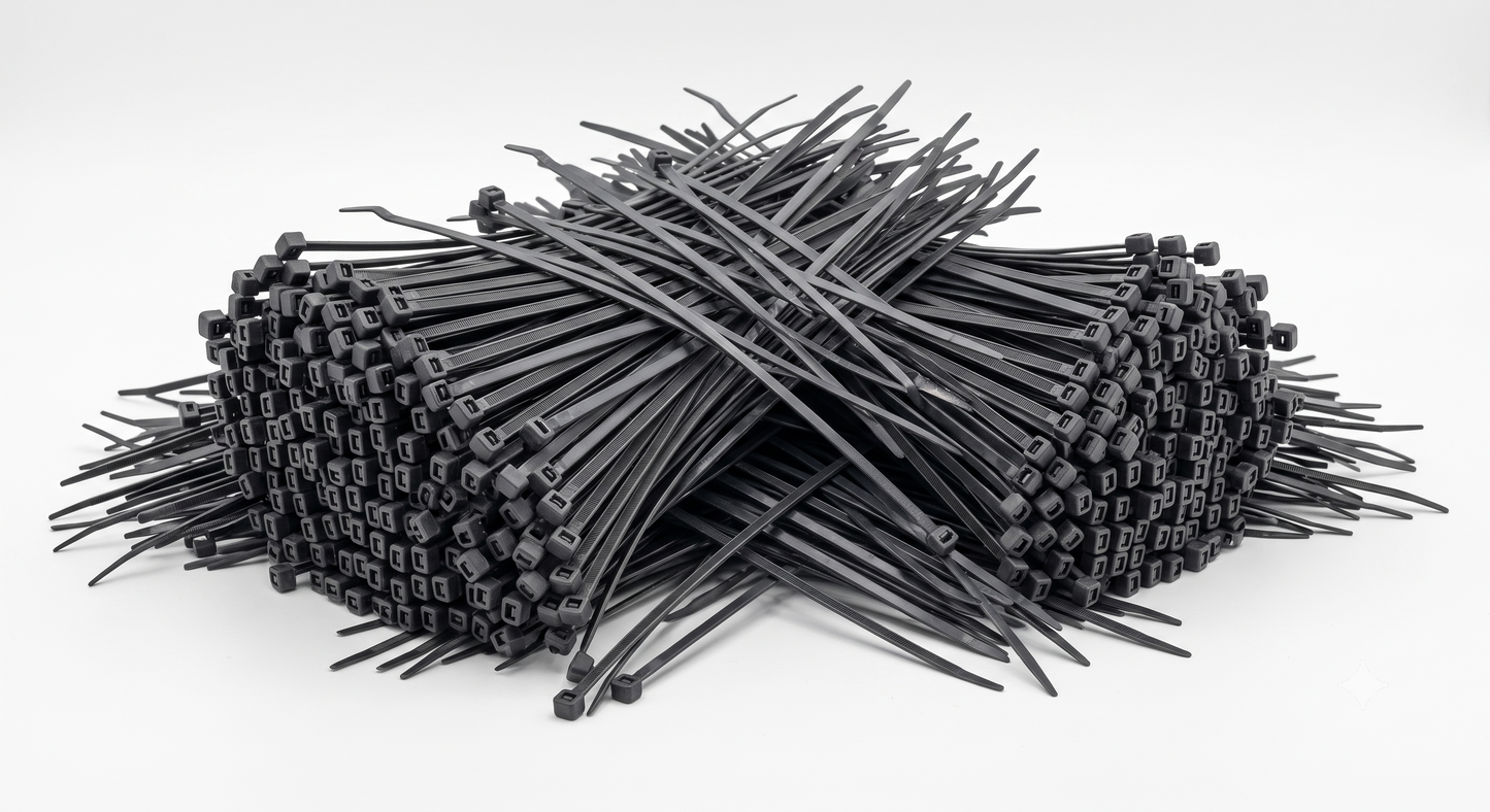 Silver Nylon Cable Ties (All Sizes)