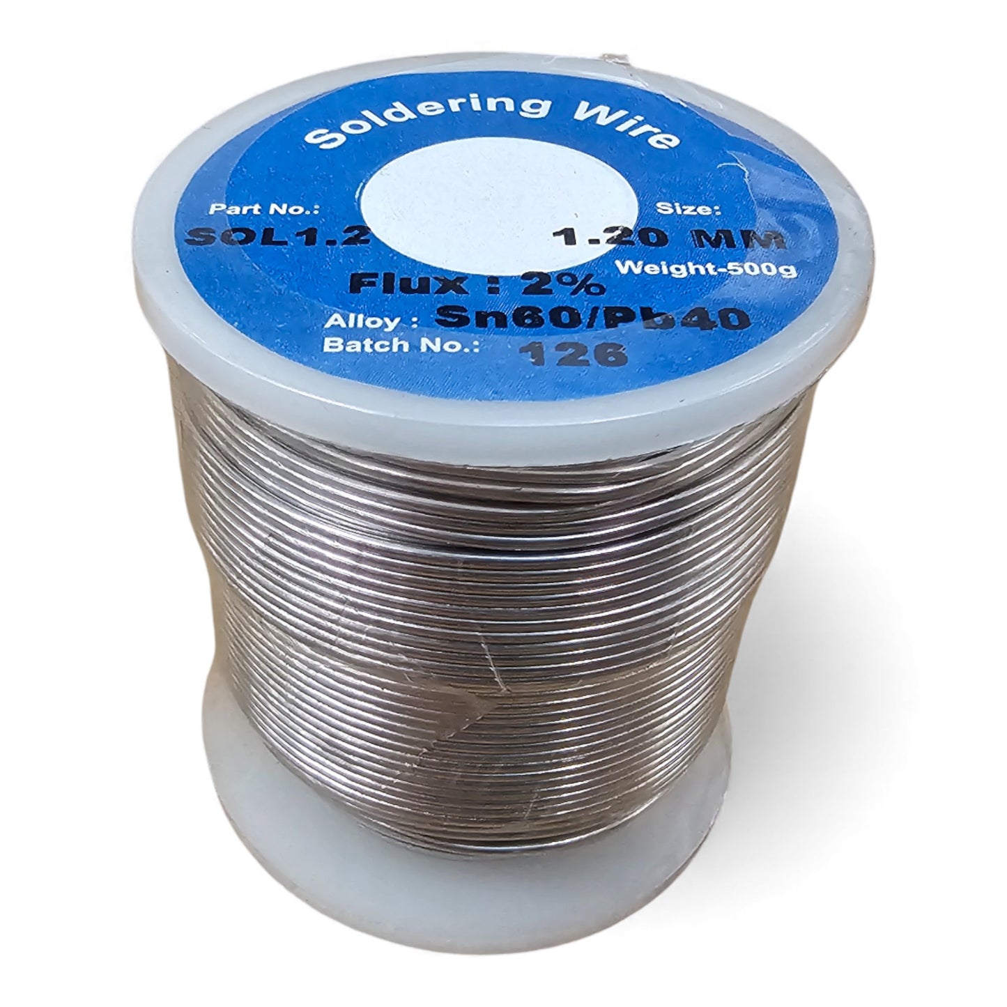 High-Grade Solder Wire – Fluxed Core Tin | 500g Roll | 0.8mm & 1.2mm Diameters