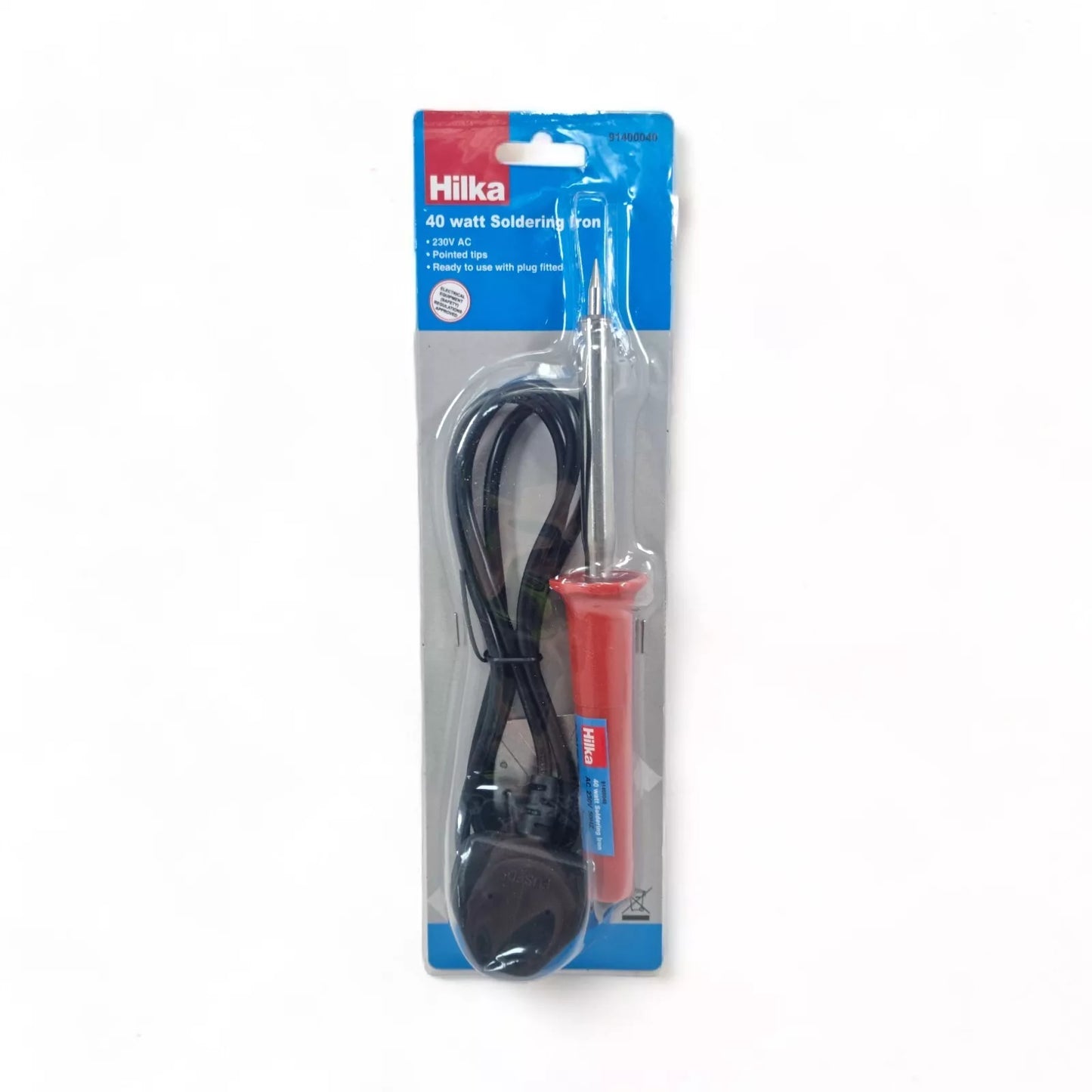 Soldering Iron – 240V | 40W | Mains Powered | Ergonomic Handle | UK Plug