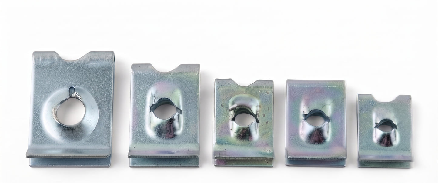 Speed Fasteners U Nuts Clips Spire Fasteners U-Clips – Screw Sizes 6 8 10 12 14 | Assorted & Bulk Packs