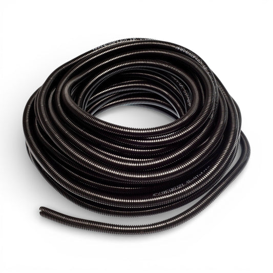 Flexible Cable Conduit Split Loom Sleeving – Electrical Wire Tidy Tubing | Black Cable Conduit