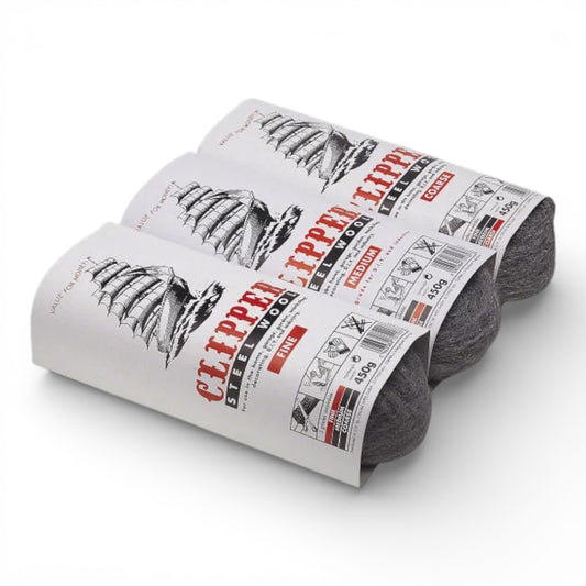 Clipper Steel Wire Wool – Fine, Medium & Coarse Grades | Flexible Abrasive for Cleaning, Polishing & Surface Prep