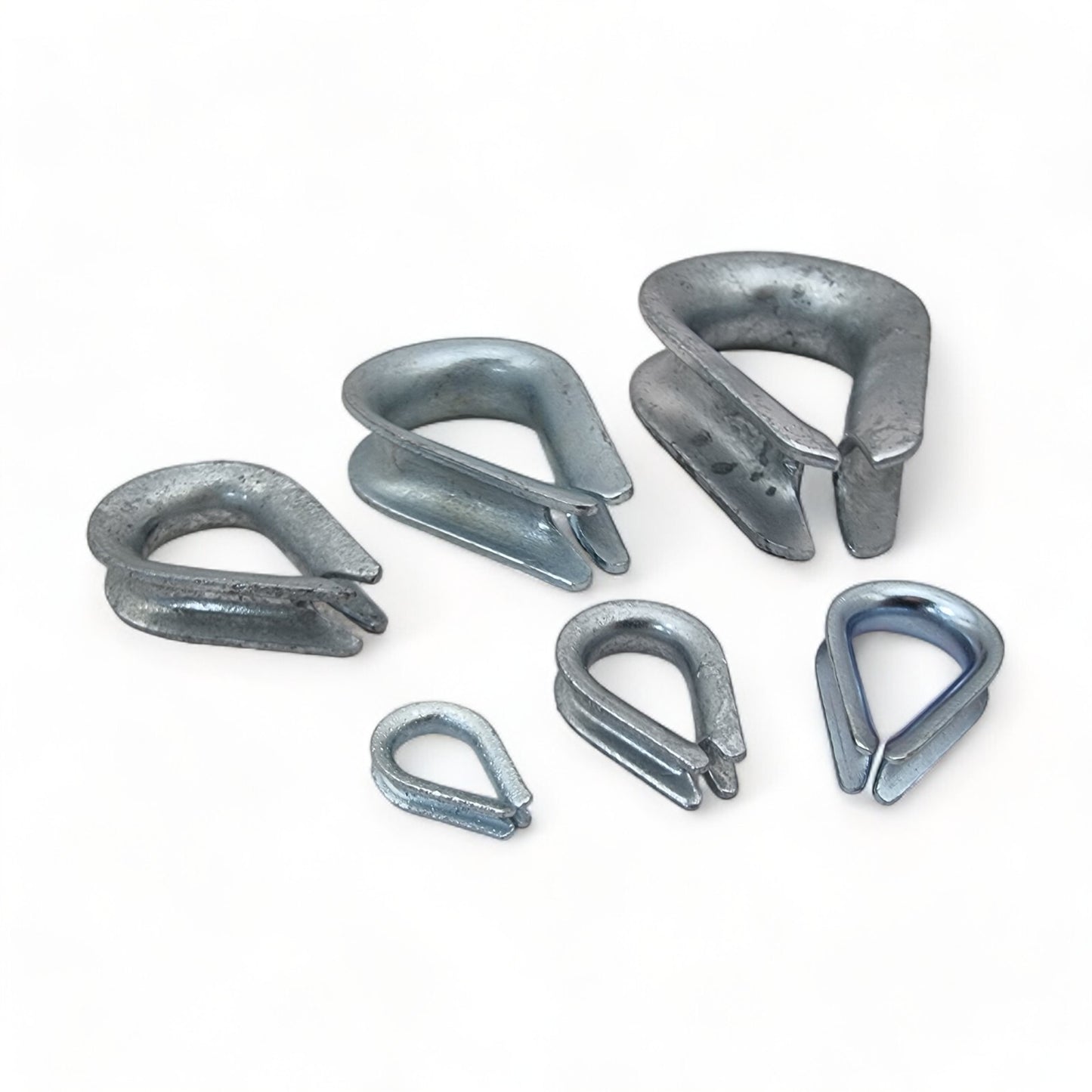 Wire Rope Thimbles Galvanised Steel Cable Loop Protectors 5mm–12mm Heavy Duty