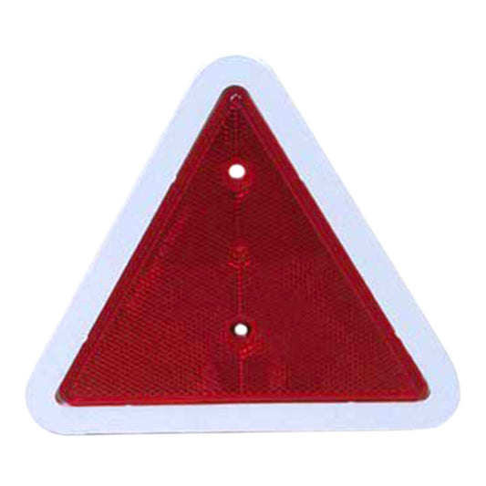 Red Triangle Trailer Reflector 135x152mm – Caravan Van Truck Rear Safety Reflector | E-Marked