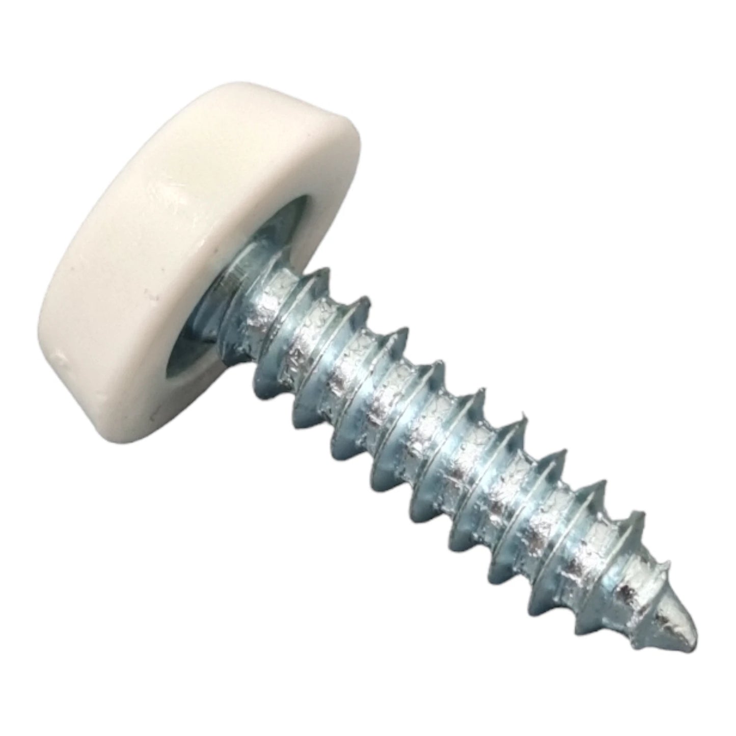 Number Plate Screws – Oversized Moulded Head Polytop Caps 8G 19mm | Moulded Head Number Plate Caps