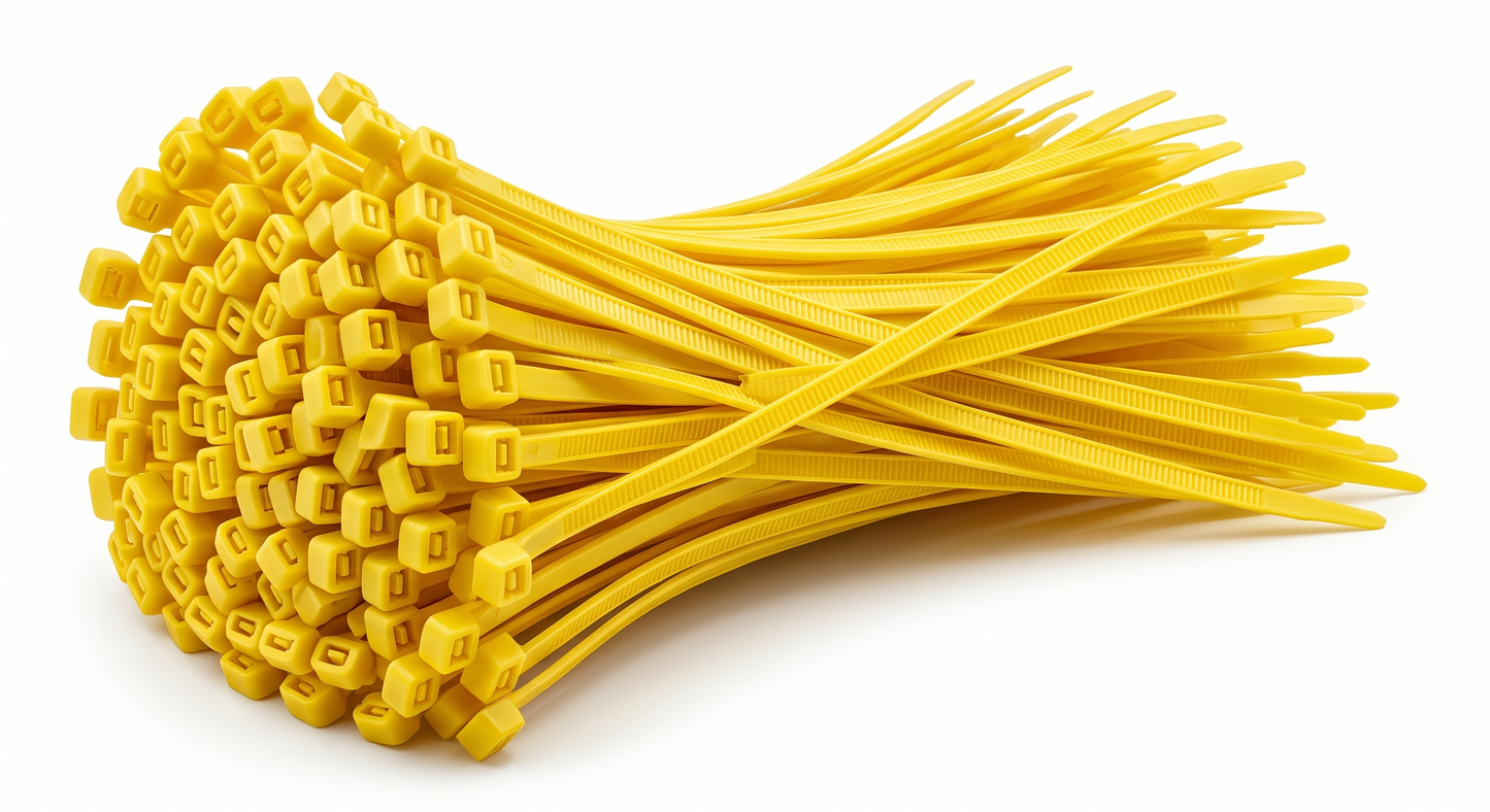 Fluorescent Yellow Cable Ties (All Sizes)