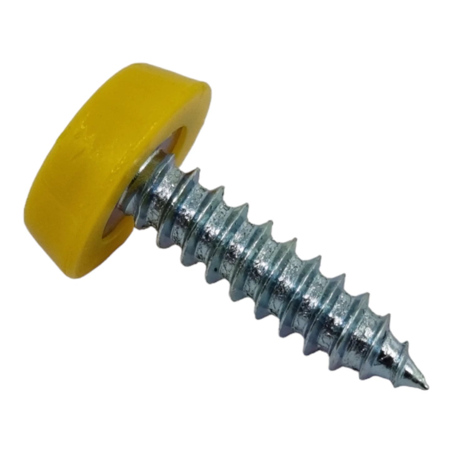 Number Plate Screws – Oversized Moulded Head Polytop Caps 8G 19mm | Moulded Head Number Plate Caps