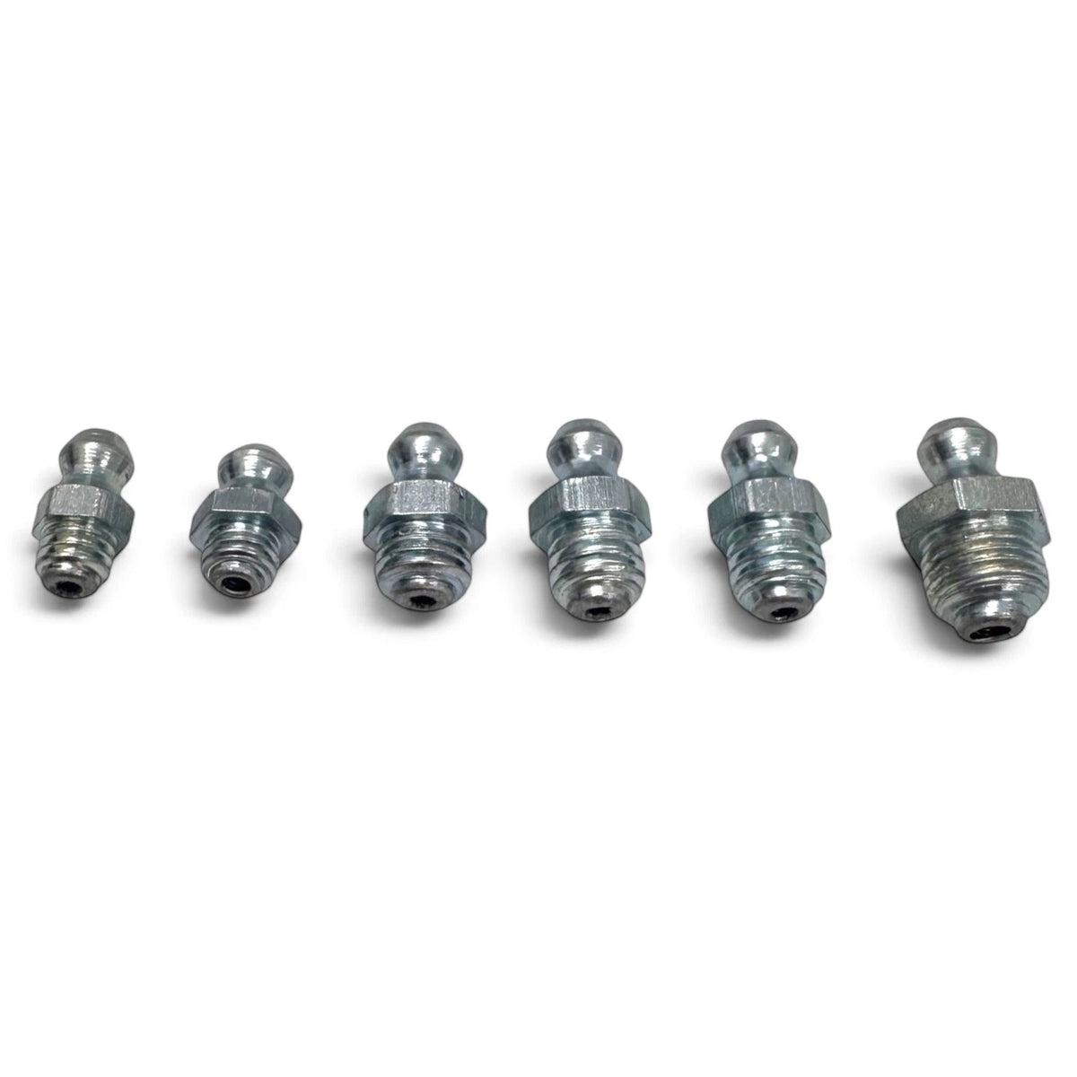 130pc Assorted Grease Nipples Box - M6, M8, M10, BSP & UNF