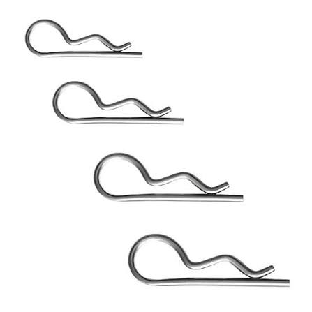 R Clips Bright Zinc Plated – Retaining Pins for Clevis Pins & Shafts | DIN 11024 | Multiple Sizes