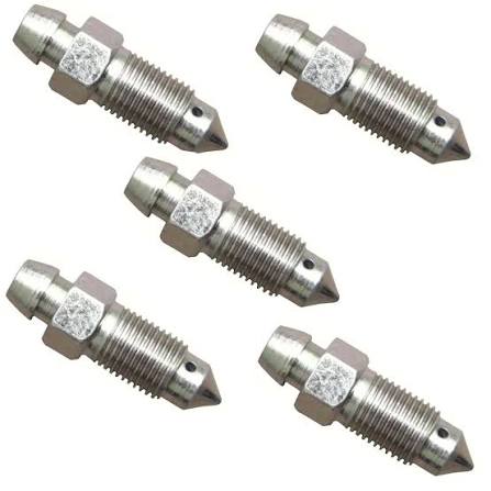 60pcs Assorted Brake Bleed Screws Set – Metric & Imperial Caliper Nipples | Partitioned Box