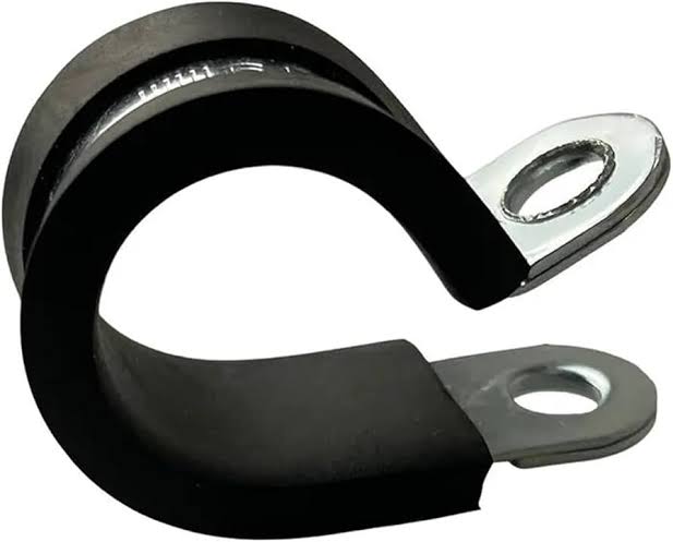 Rubber Lined P Clips – W4 Stainless Steel Hose Pipe & Cable Mounting Clips (5mm–50mm)