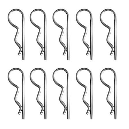 R Clips Bright Zinc Plated – Retaining Pins for Clevis Pins & Shafts | DIN 11024 | Multiple Sizes