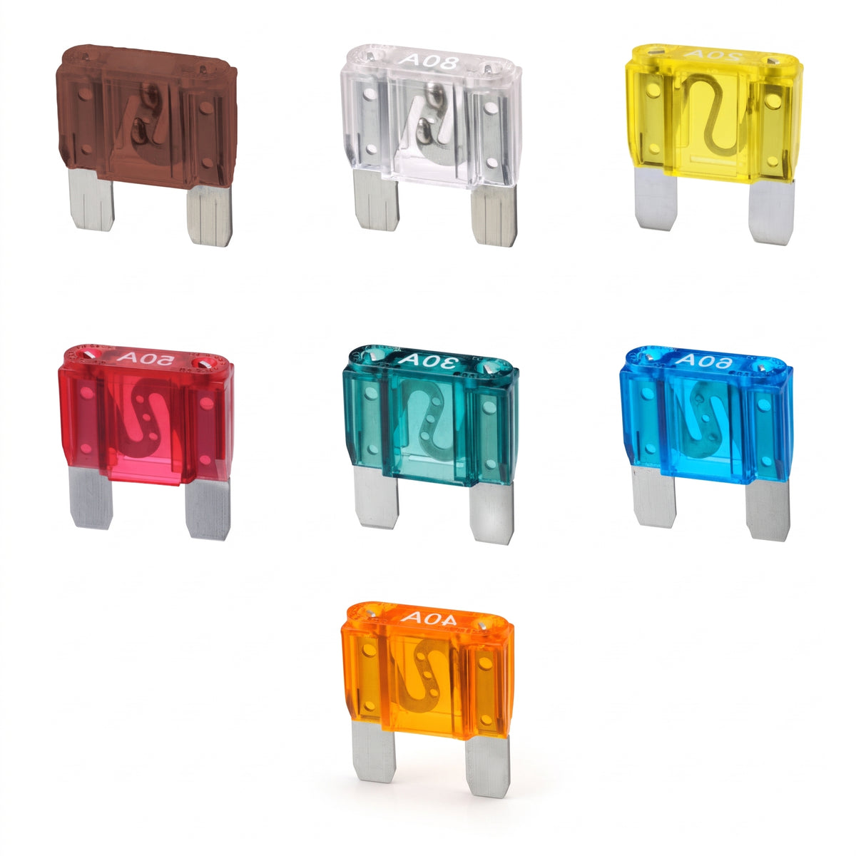 50pc Assorted Maxi Blade Fuse Box - 20A to 100A