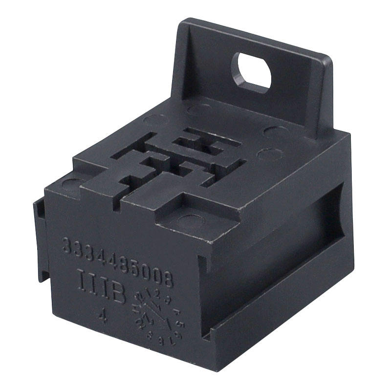 5 Pin Micro Relay Base Holder - With 5 Terminals, Moulded Bracket (12V/24V)