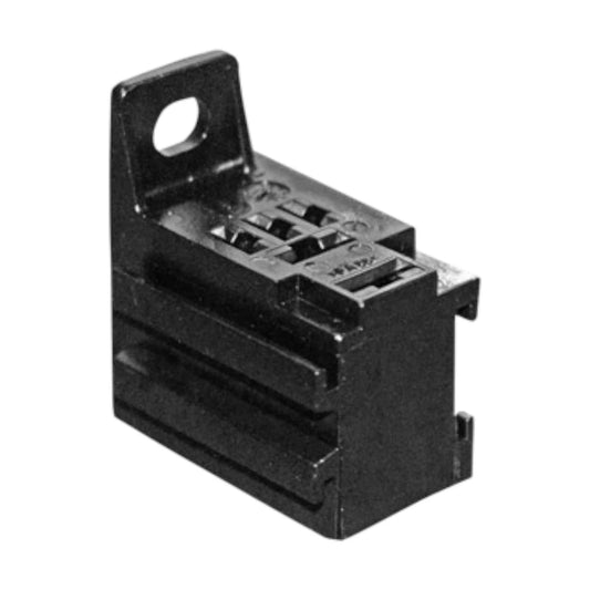 5 Pin Micro Relay Base Holder - With 5 Terminals, Moulded Bracket (12V/24V)