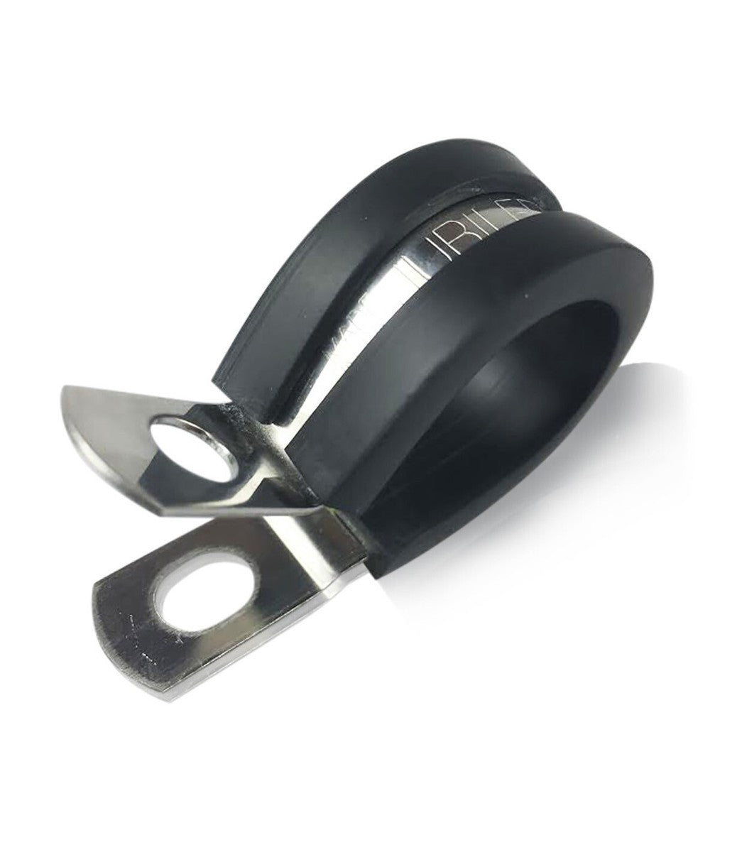 Rubber Lined P Clips – W4 Stainless Steel Hose Pipe & Cable Mounting Clips (5mm–50mm)