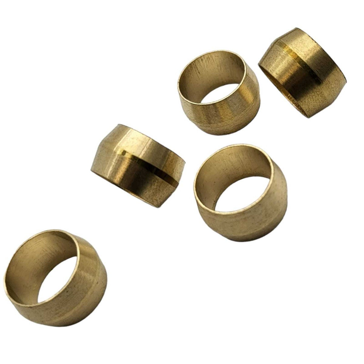 Brass Compression Olives - Barrel Olives for Tube & Pipe, Metric 4mm-15mm & Imperial 1/8"-5/8"