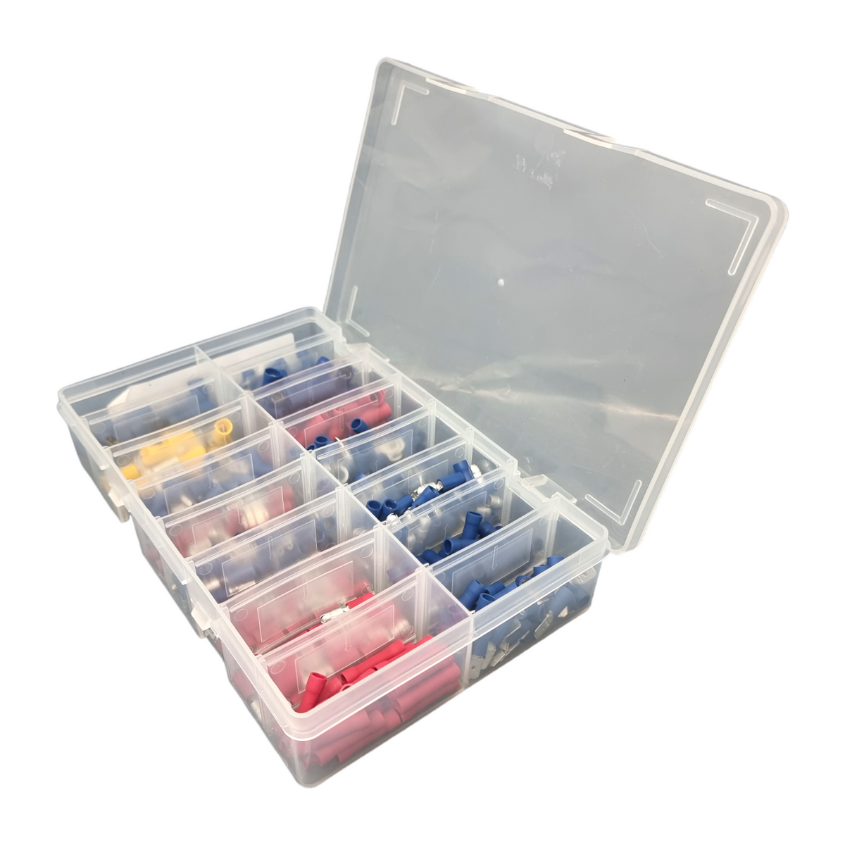 365pc Assorted Electrical Terminals Box - Spade, Ring, Bullet & Butt