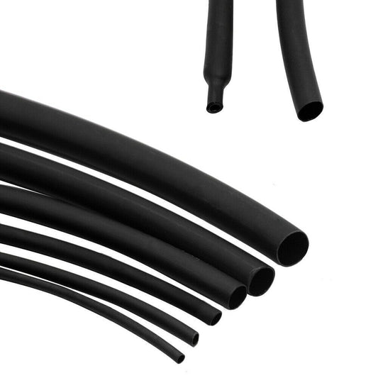 Heat Shrink Tubing 2:1 Ratio – Black Waterproof Cable Sleeving Wire Wrap | Black Heatshrink