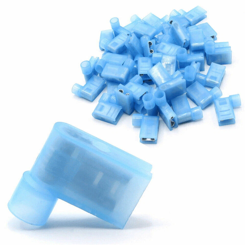 Insulated Flag Terminal Connectors 90° – Crimp On Right Angle Electrical Terminals 6.3mm