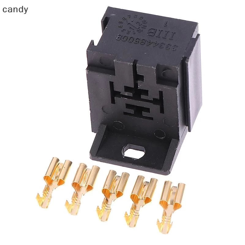 9 Pin Automotive Relay Base Holder - Suits 4, 5 & 9 Pin Relays (12V/24V)