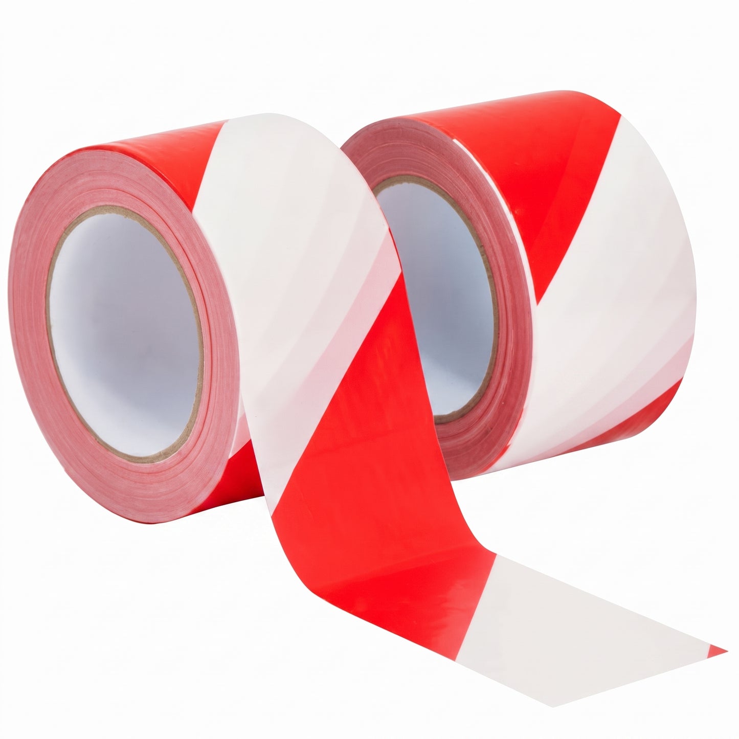 Red & White Hazard Warning Tape – Self-Adhesive PVC Floor Marking Tape (50mm x 33m)